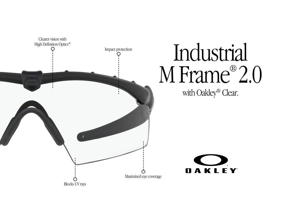 OAKLEY CLEAR COLLECTION - CAMPAIGN IMAGE: INDUSTRIAL M FRAME 2.0