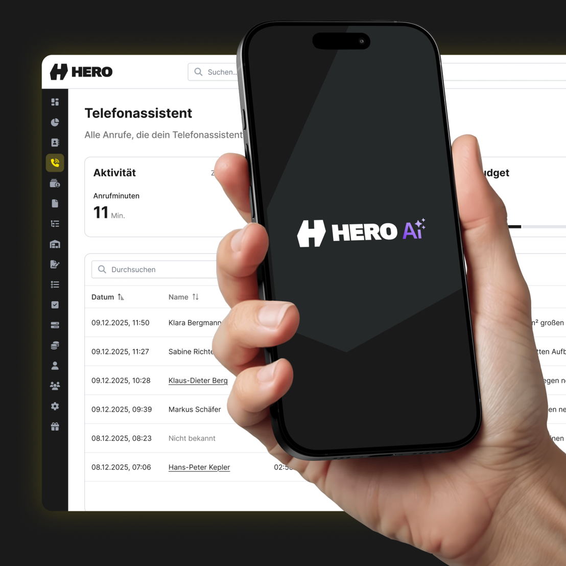 HERO AI Telefonassistent