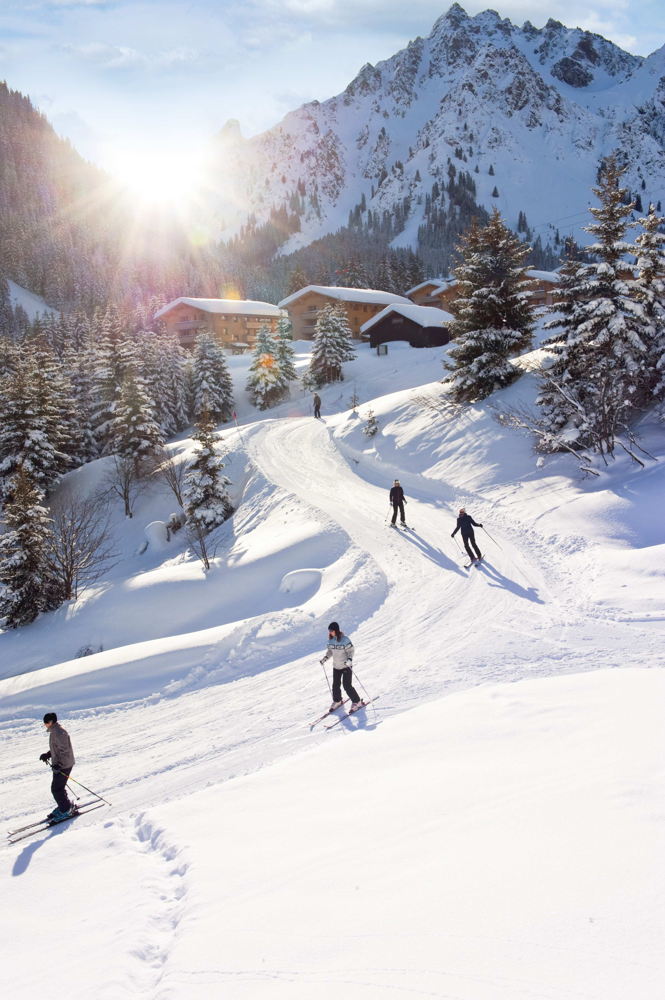 Auf der Piste in Hochmontafon