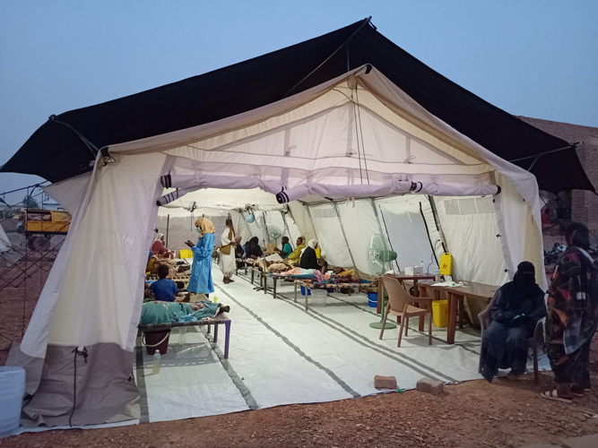 Centro de tratamiento de cólera en la ciudad de Atbarah @MSF