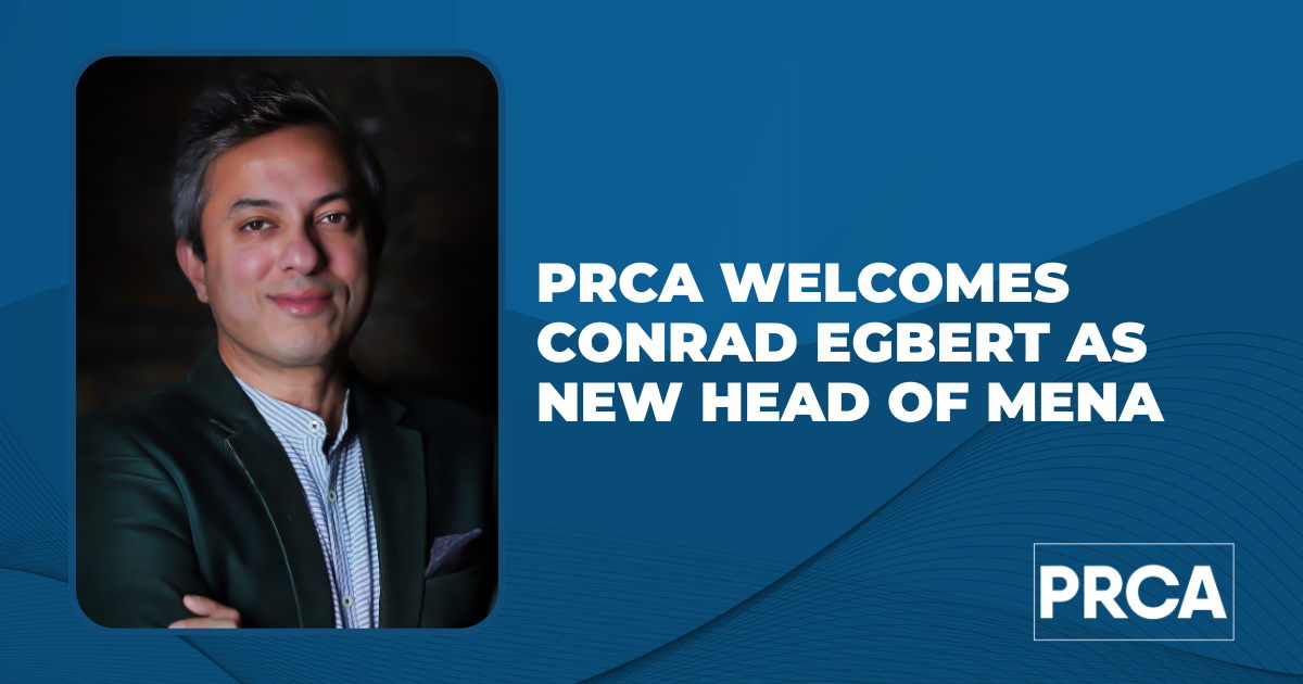 PRCA welcomes Conrad Egbert as Head of PRCA MENA