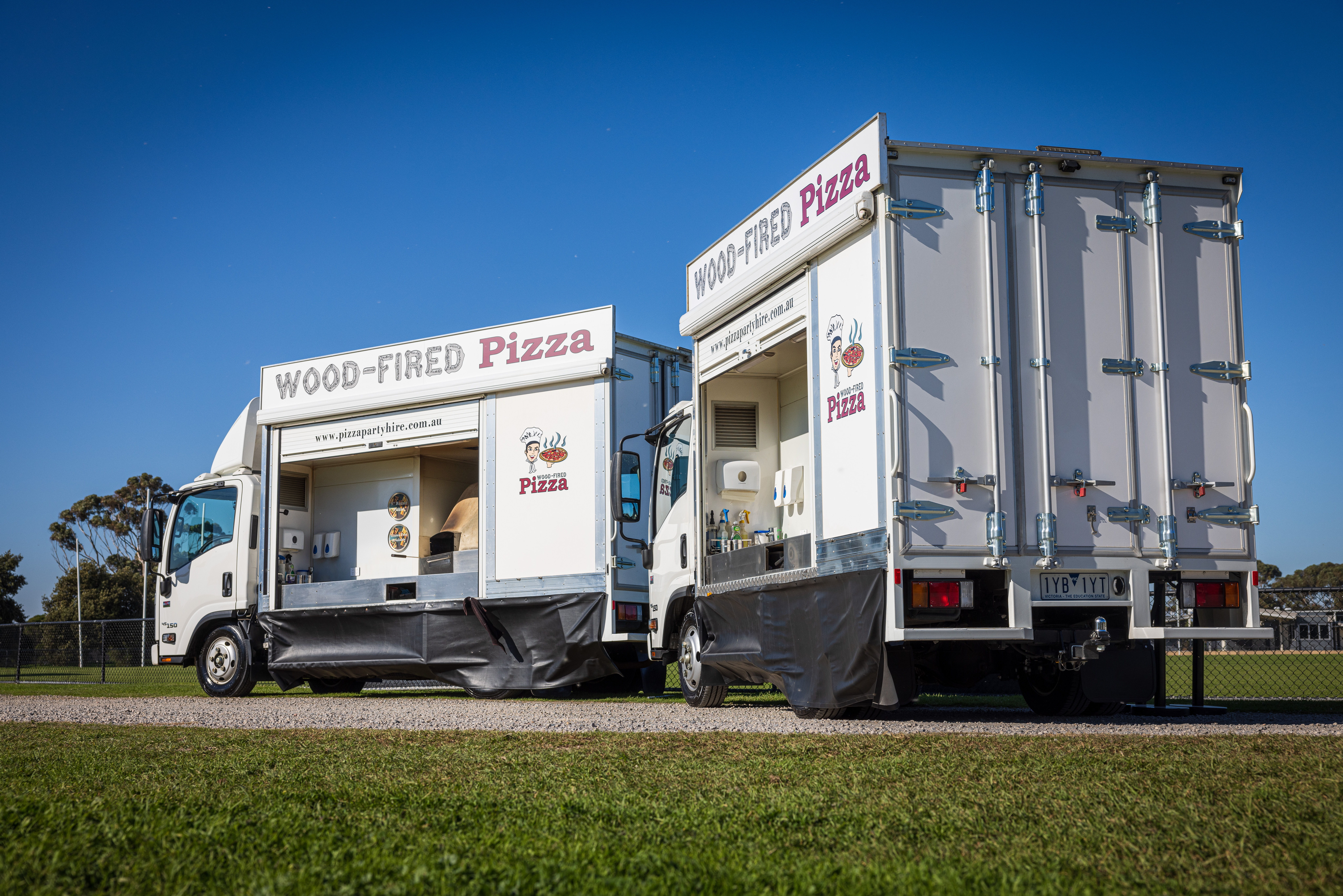 The Pizza Party Hire NMR 65/45-150 (left) and NLR 45-150
