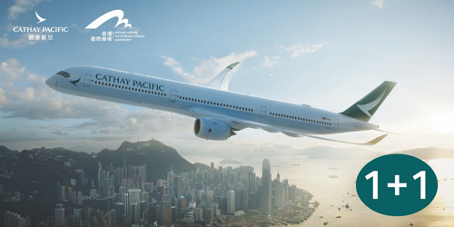 캐세이퍼시픽항공, 홍콩국제공항 후원 1+1 특별 항공권 프로모션 실시