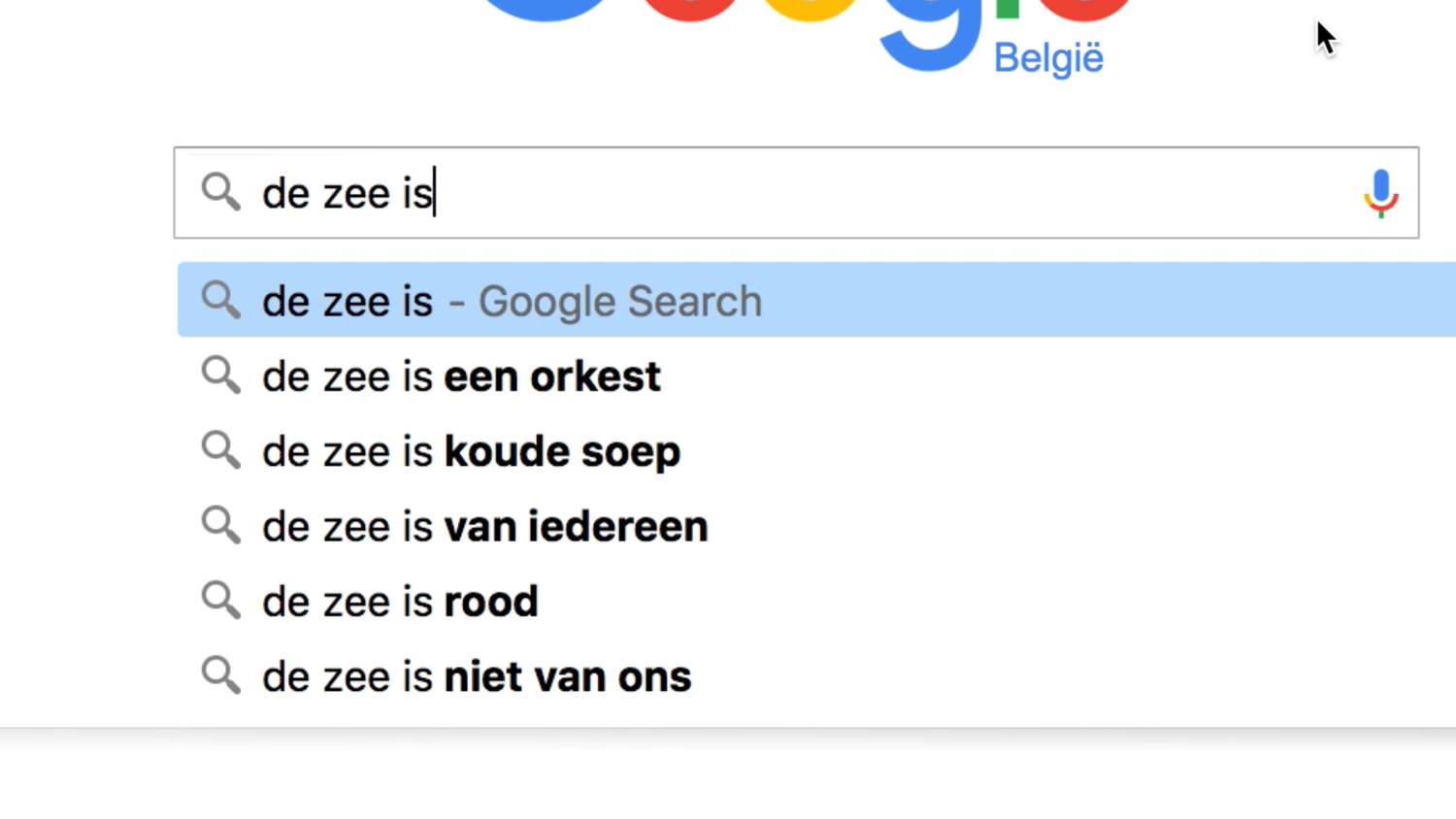 Een Googlegedicht - (c) VRT