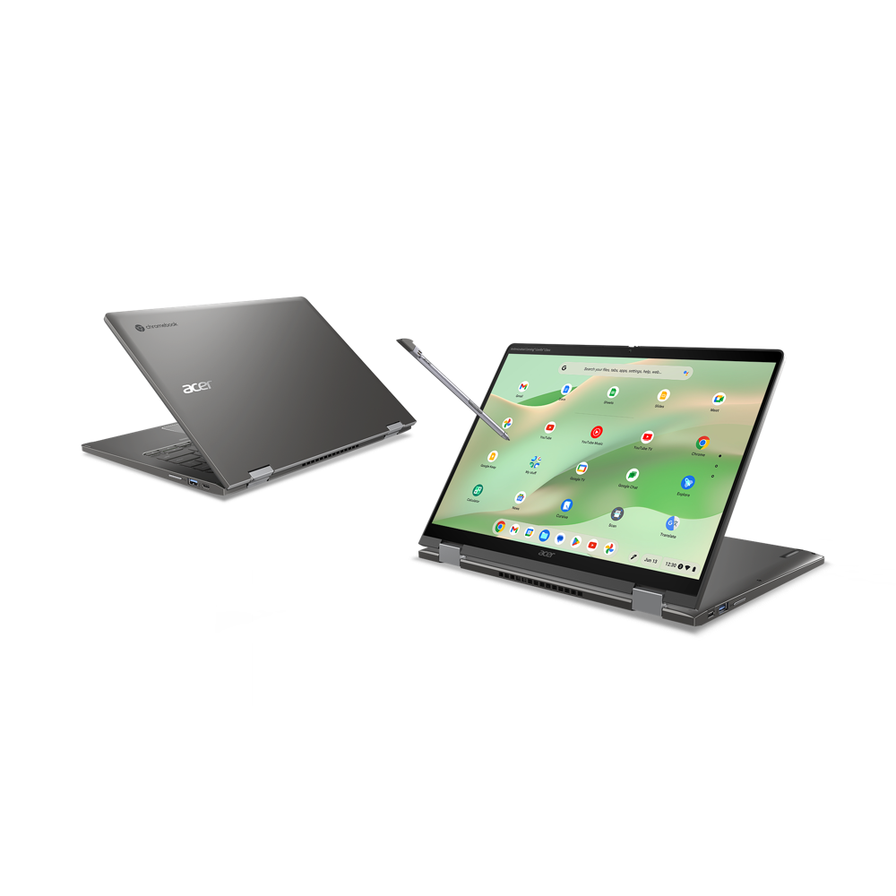 Chromebook Spin 714 جدید ایسر دارای طراحی سازگار با محیط زیست و بادوام است که برای بهره وری بالا ساخته شده است.