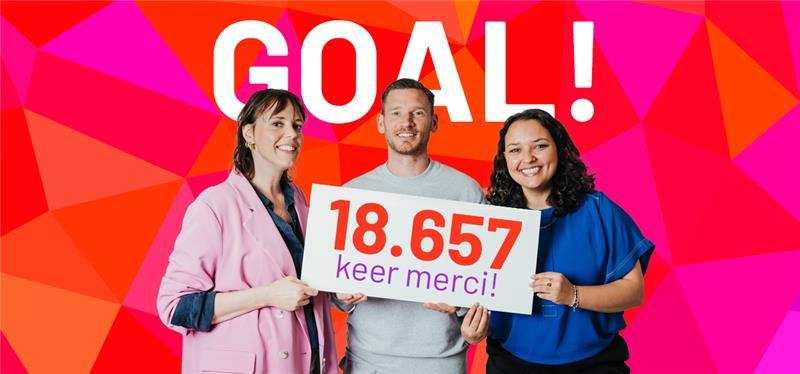Goal!-actie van Play Nostalgie en Jan Vertonghen brengt 18.657 euro op voor het goede doel