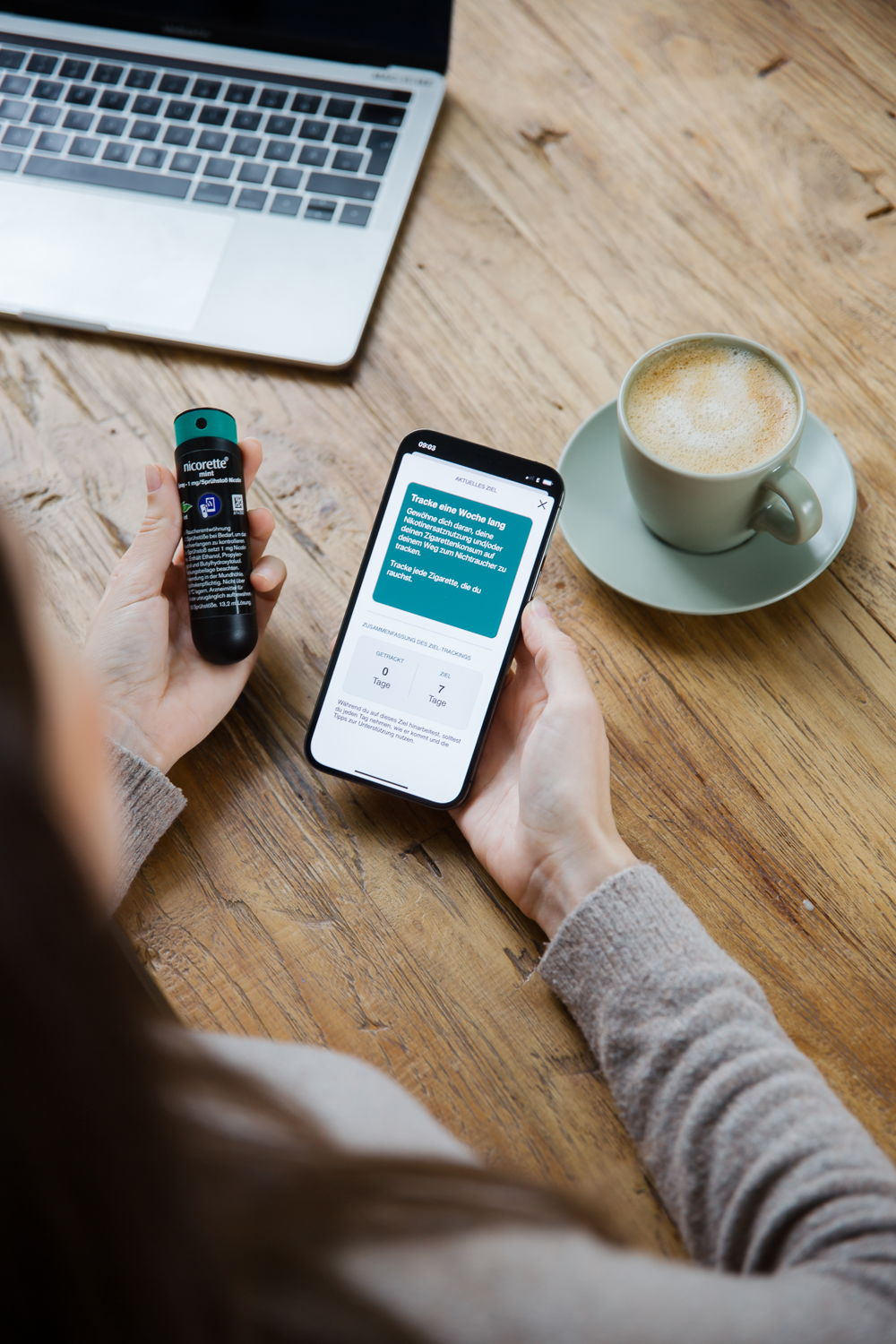 nicorette®_Spray_Tracking-App_nicorette® Nichtraucher"