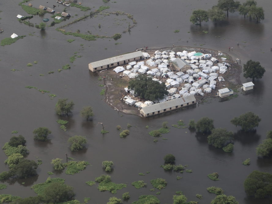 800.000 personas sufren los efectos de las graves inundaciones en Sudán del Sur