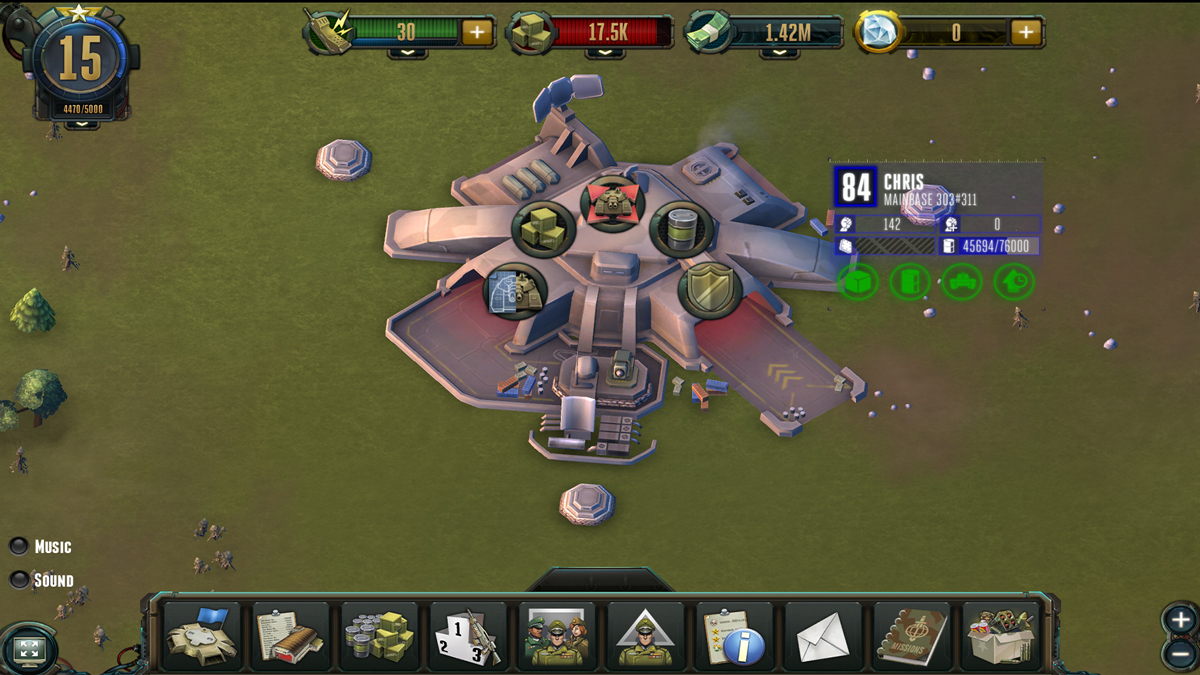 Rising Generals has been developed with Adobe Air