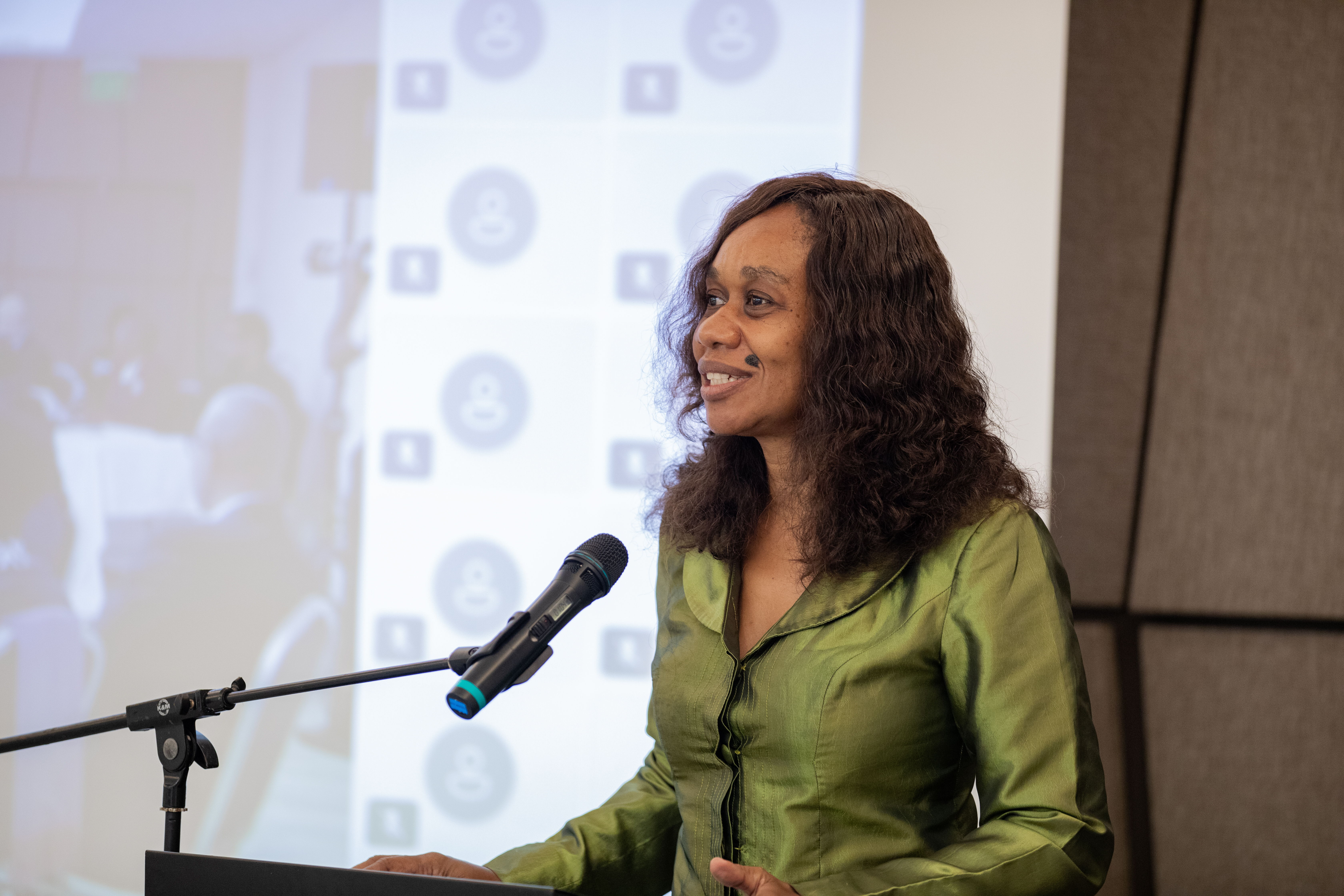 Judith Ephraim-Schmidt, Programme Director, Sustainable Energy, OECS Commission, addresses the launch of the Caribbean Green Buildings initiative (CEGEB) Judith Ephraim-Schmidt, Programme Director, Sustainable Energy, OECS Commission, addresses the launch of the Caribbean Green Buildings initiative (CEGEB)