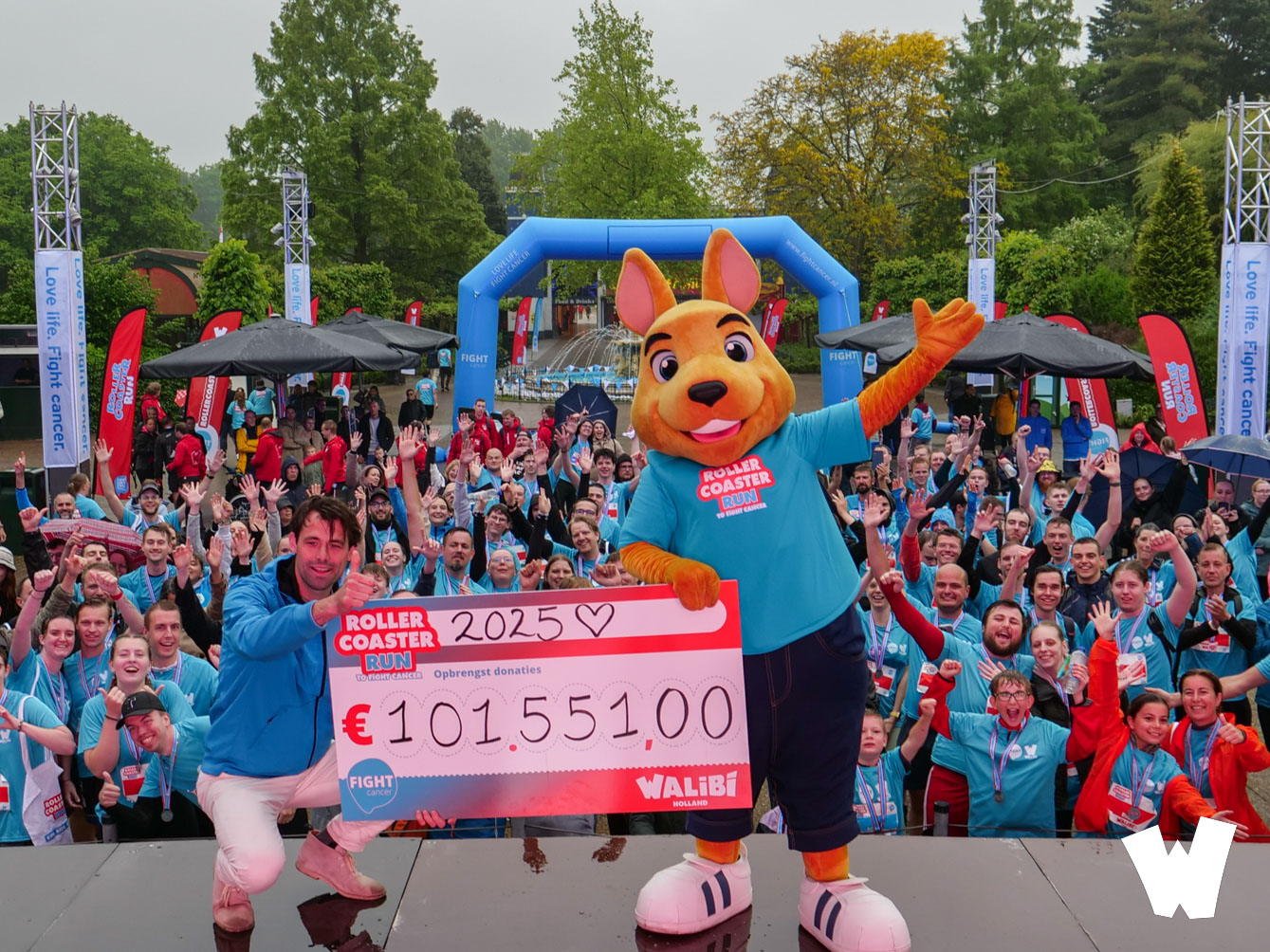 Rollercoaster Run haalt €101.551,- op voor strijd tegen kanker.