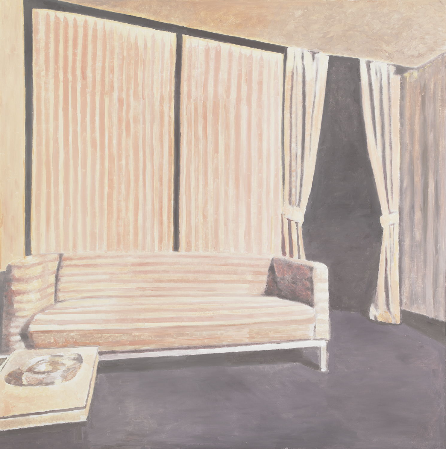 Luc Tuymans Interior nr. III (2010) olieverf op doek 235,1 x 233,4 cm. Private collectie / museum Dhondt-Dhaenens, Deurle  / foto: Jurgen Doom
