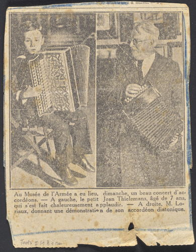Krantenknipsel uit 1929 © KBR