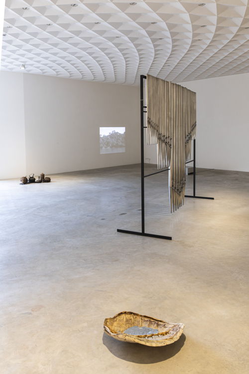 Mathieu Kleyebe Abonnenc, Walking Through the Arawak Horizon, for Wilson Harris,  Z33
House for Contemporary Art, Design & Architecture, photo by Selma Gurbuz