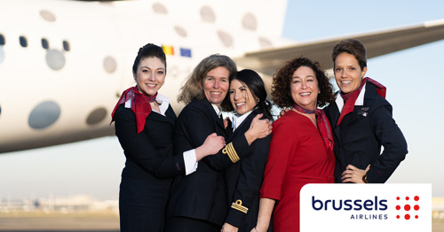 Brussels Airlines steunt Internationale Vrouwendag met een volledig vrouwelijke bemanning op de vlucht naar Marseille