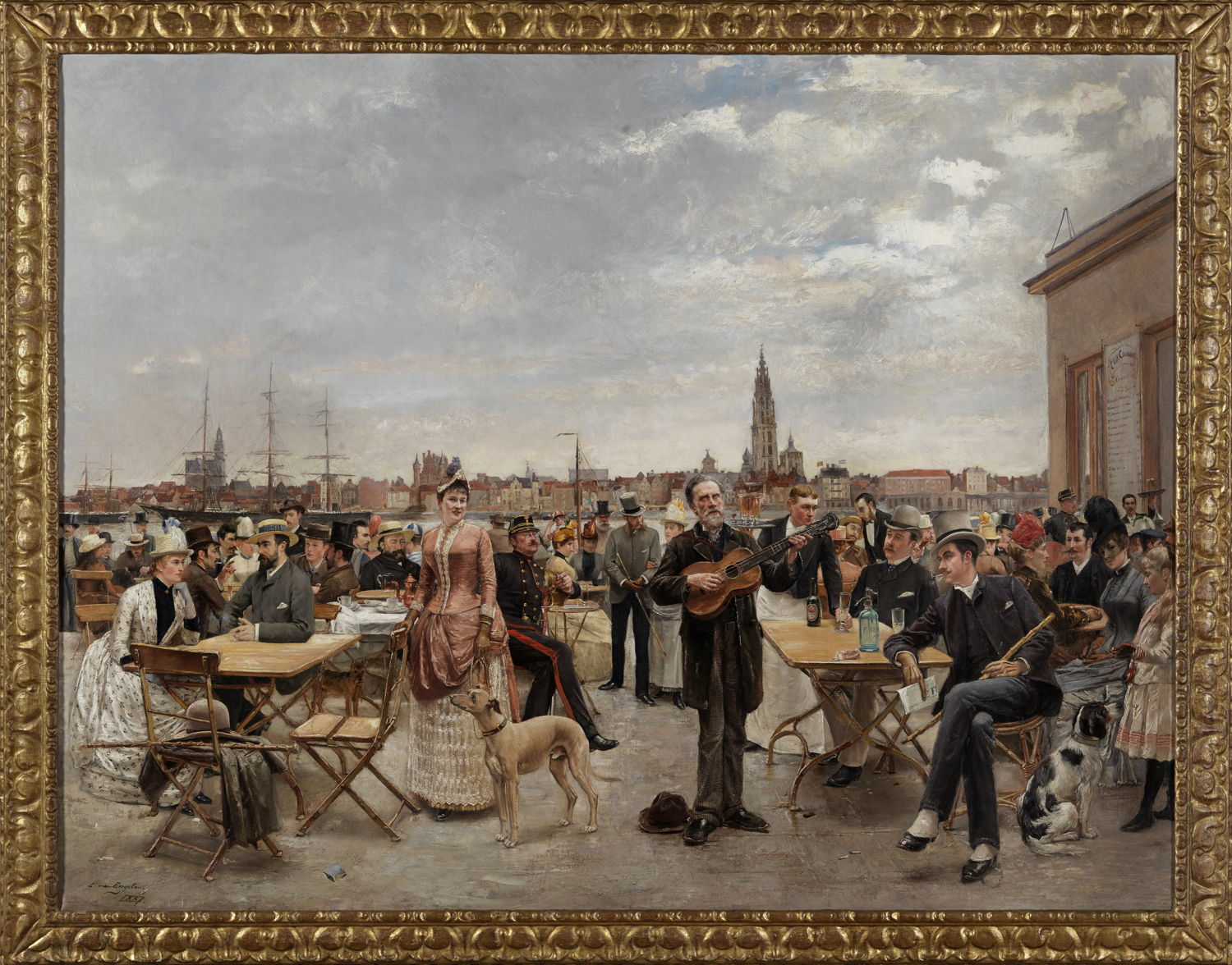Zondagmiddag op Sint-Anneke, Louis Van Engelen, 1887