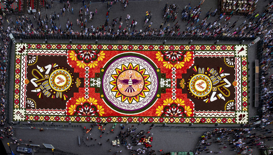 La Grand-Place de Bruxelles déroule son 21e Tapis de Fleurs