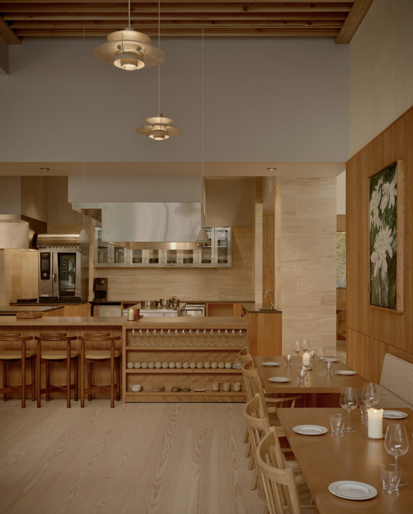 Cove main dining room and open kitchen. Credit Sean Davidson. Cove main dining room and open kitchen. Credit Sean Davidson.