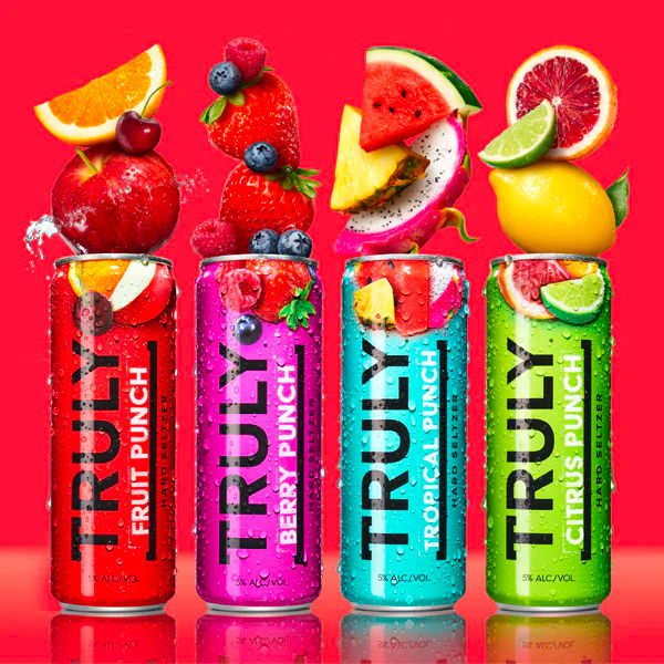 Truly Fruit Punch, Truly Berry Punch, Truly Tropical Punch and Truly Citrus Punch