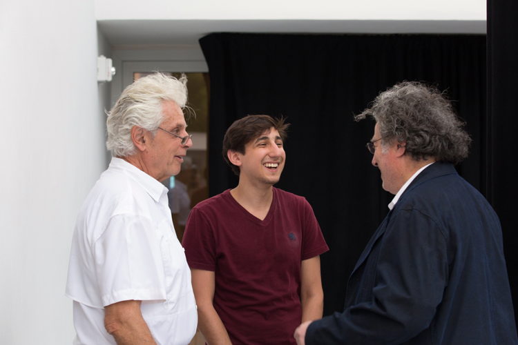 (L-T-R) WSDG Founding Partner John Storyk, audio engineer David Molho & Magazzino co-founder Giorgio Spanu 
