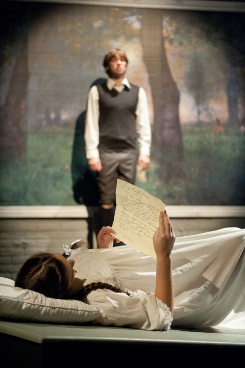 Siobhan Barker (Wendla) and Ian Crowe (Melchior) in Spring Awakening / Music by DUNCAN SHEIK, Book & Lyrics by STEVEN SATER / Photos by David Lowes.

<a href="http://www.belfry.bc.ca/spring-awakening/" rel="nofollow">www.belfry.bc.ca/spring-awakening/</a>
