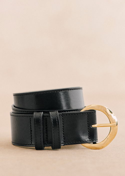 Sézane - Ceinture ARTHUR Noir glace - 75€