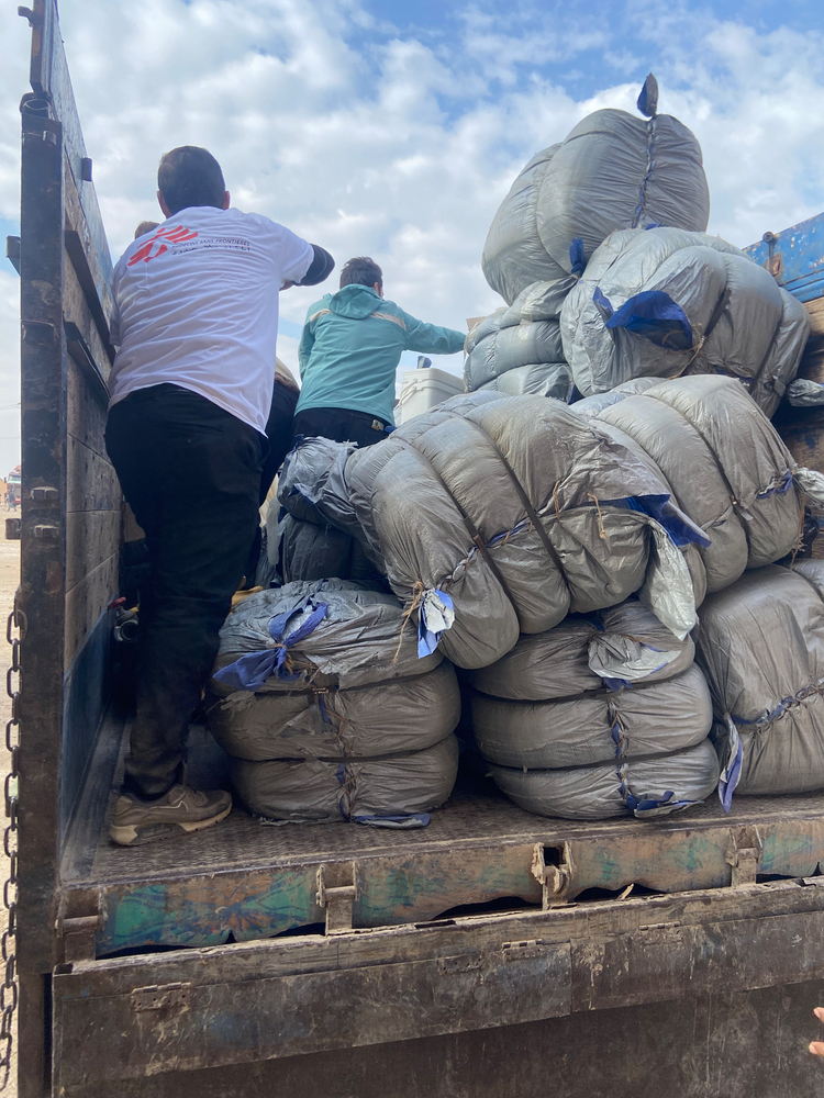 Supplies truck. Copyright Matthew Cowling/MSF
