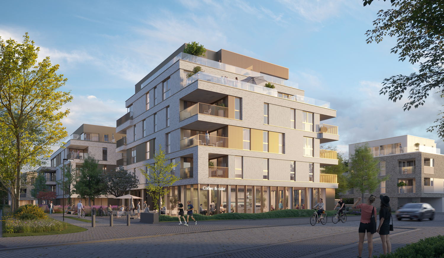 Vooraanzicht van 'De Kloostertuin. Foto RAAK Invest