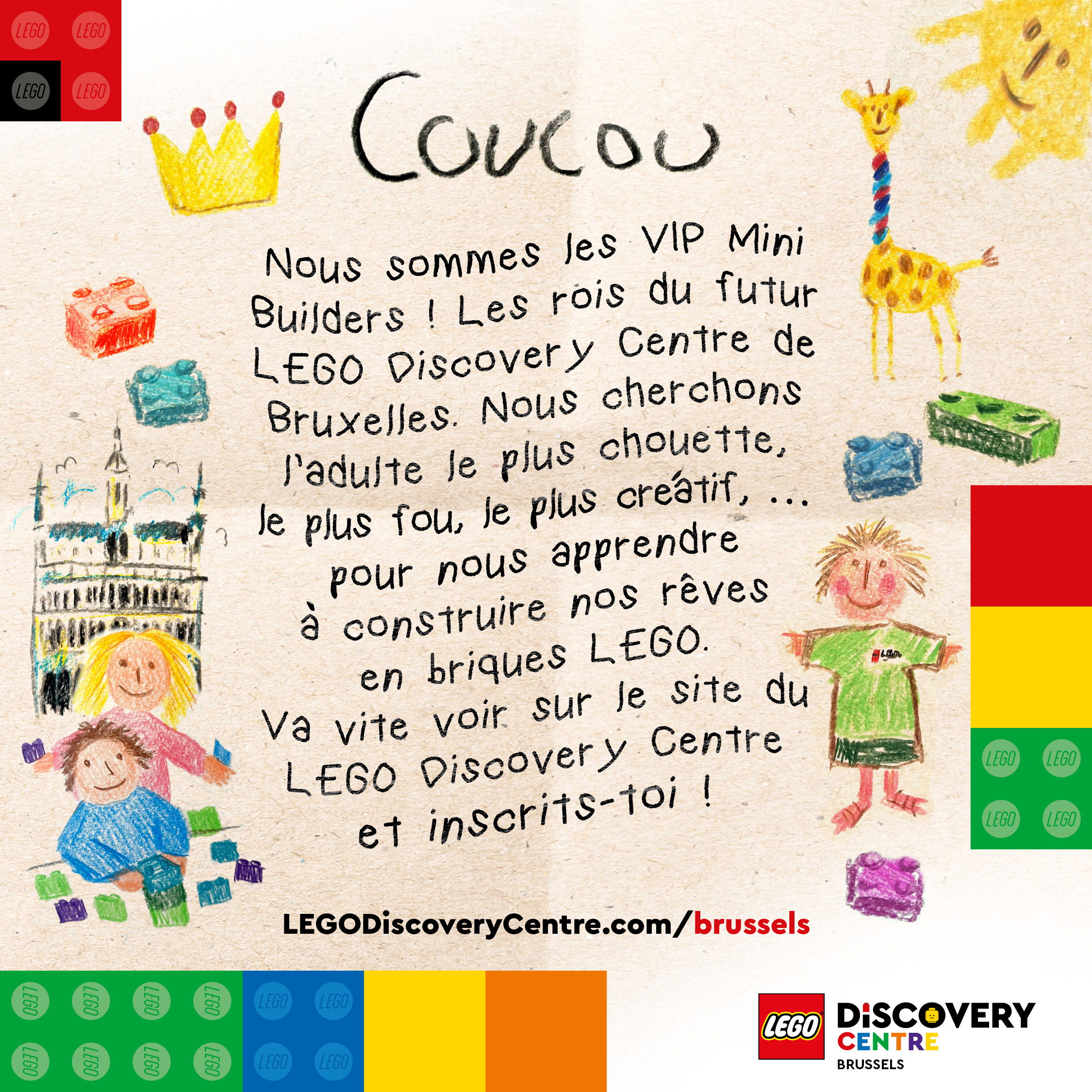 Alerte média : Job de rêve pour fans de LEGO®: LEGO® Discovery Centre Brussels recherche un(e) Master Model Builder (H/F).