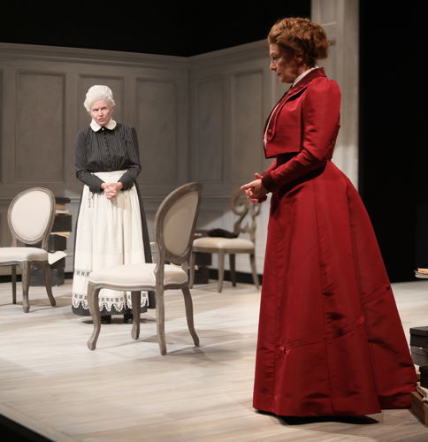 Barbara Gordon (Anne Marie) and Martha Burns (Nora) in A Doll’s House, Part 2 by Lucas Hnath / Photos by Tim Matheson

Canadian Premiere
September 16 – October 14, 2018
<a href="https://www.belfry.bc.ca/a-dolls-house-part-2/" rel="nofollow">www.belfry.bc.ca/a-dolls-house-part-2/</a>

Belfry Theatre, 1291 Gladstone Avenue, Victoria, British Columbia, Canada

Creative Team
Lucas Hnath - Playwright
Michael Shamata - Director
Christina Poddubiuk - Set & Costume Designer
Kevin Fraser - Lighting Designer
Tobin Stokes - Composer & Sound Designer
Jennifer Swan - Stage Manager
Carissa Sams - Assistant Stage Manager
Hilary Britton-Foster - Assistant Lighting Designer