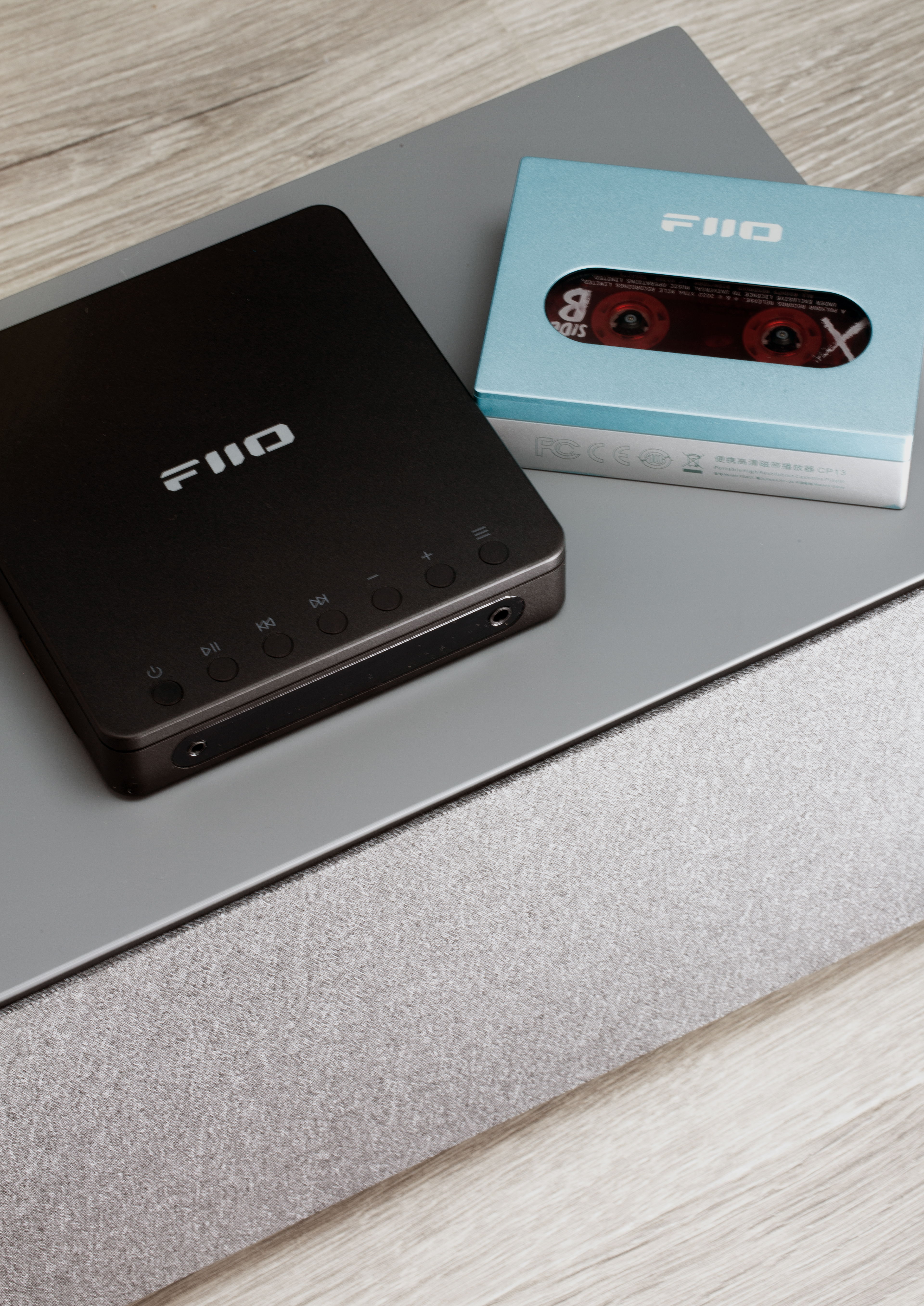 FiiO DM13 with FiiO CP13 portable cassette player and Audio Pro C20 wireless speaker