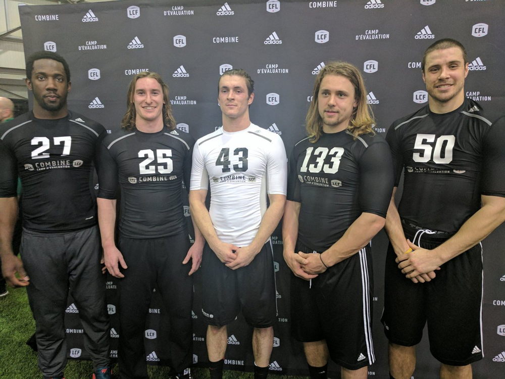 De gauche à droite : Julan Lynch, Mitchell Hillis, Adam Laurensse, Ante Milanovic-Litre et Alex Morrison. Crédit : Matt Smith/LCF De gauche à droite : Julan Lynch, Mitchell Hillis, Adam Laurensse, Ante Milanovic-Litre et Alex Morrison. Crédit : Matt Smith/LCF