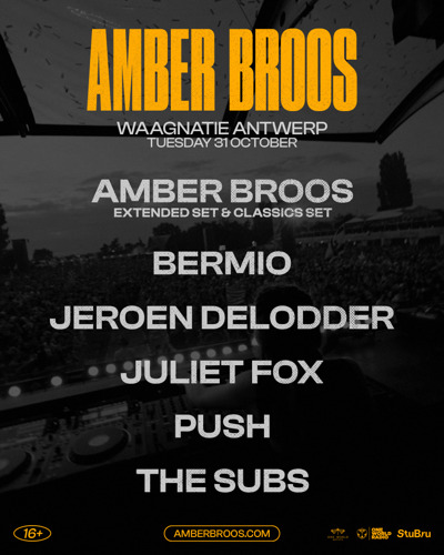 Amber Broos voegt The Subs, PUSH, Juliet Fox, Jeroen Delodder en Bermio toe aan de affiche van haar eerste eigen show 