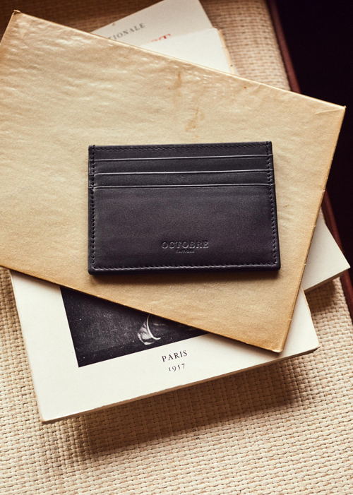 Octobre Editions - Porte Cartes DEAN Noir - 45€