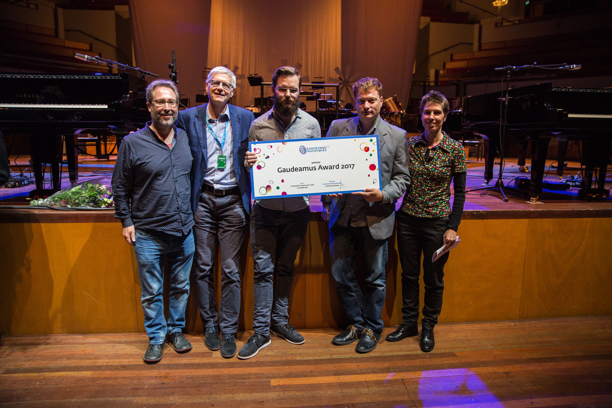 Joe Cutler, Henk Heuvelmans, Aart Strootman, Christopher Trapani, Mayke Nas (c) Herre Vermeer