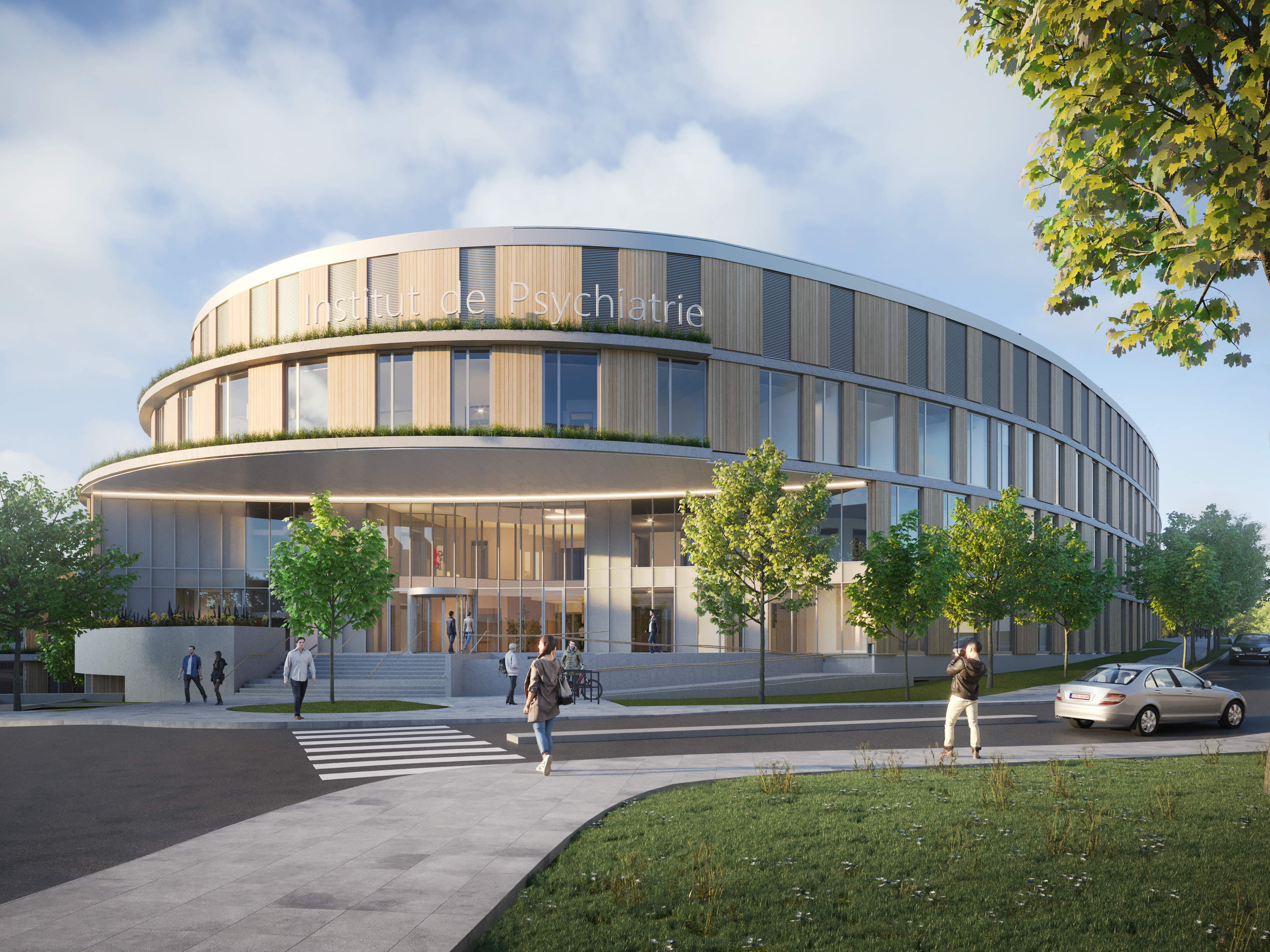 Nouvel Institut de Psychiatrie pour les Cliniques universitaires Saint-Luc et Valisana à Bruxelles