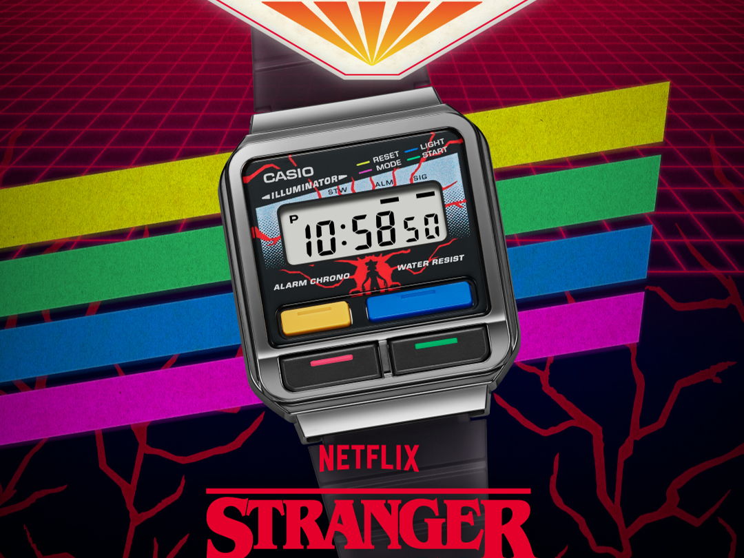 Casio lanza un reloj digital en colaboración con STRANGER THINGS, la serie de Netflix, con preventa desde el próximo 14 de agosto en Argentina