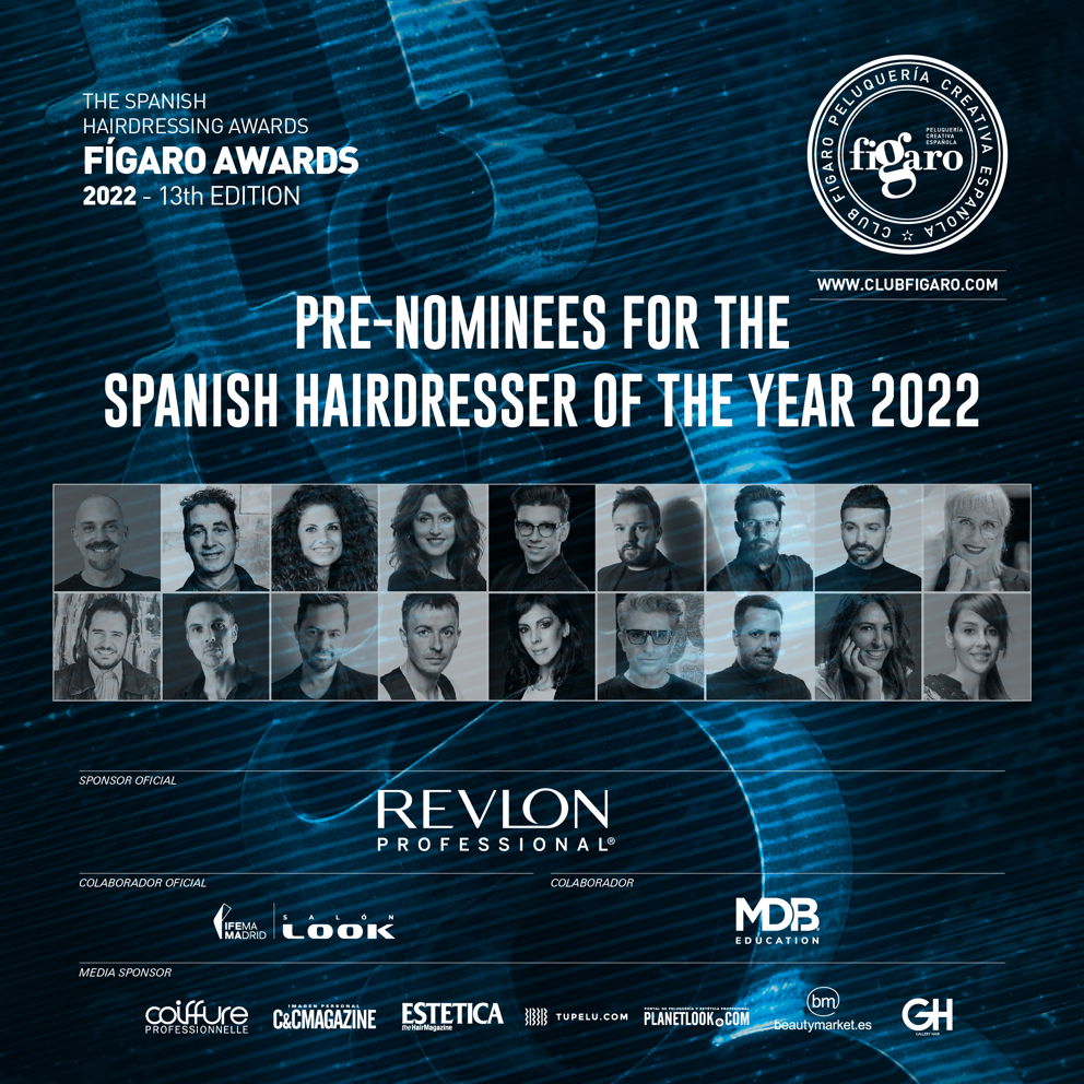 Club Fígaro announces the pre-nominees for the Spanish Hairdresser of the Year 2022
