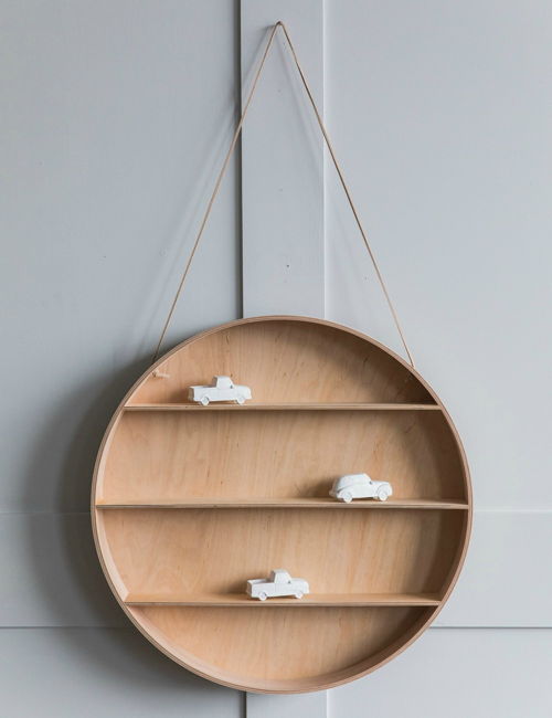 Circular Wooden Shelf