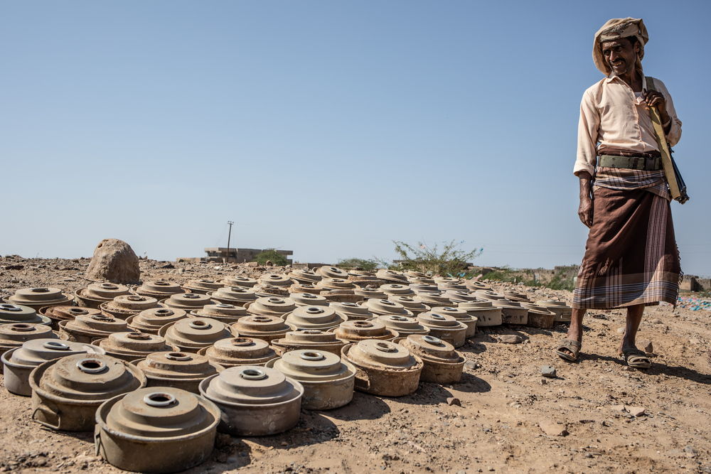 Restos de minas antipersona en Mawza (Taiz). Agnes Varraine-Leca/MSF