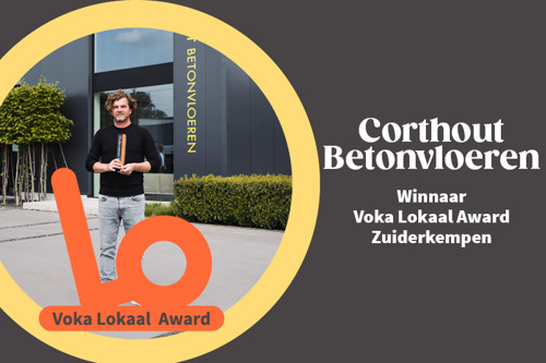 Voka Lokaal-award Zuiderkempen gaat naar Corthout Betonvloeren