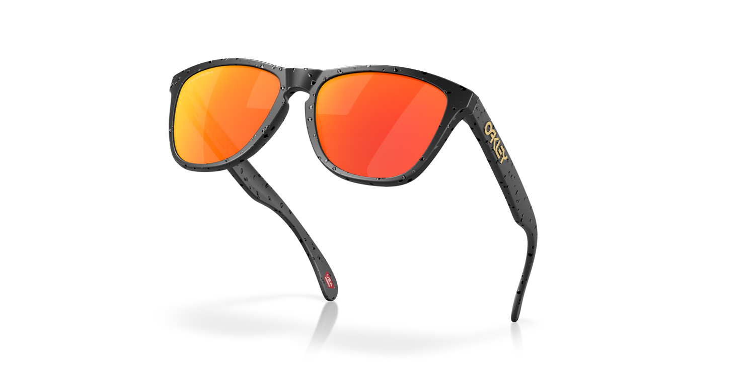 OAKLEY LUNAR NEW YEAR FROGSKINS MATTE BLACK CLEAR TACTILE GLOSS WITH PRIZM RUBY (2)