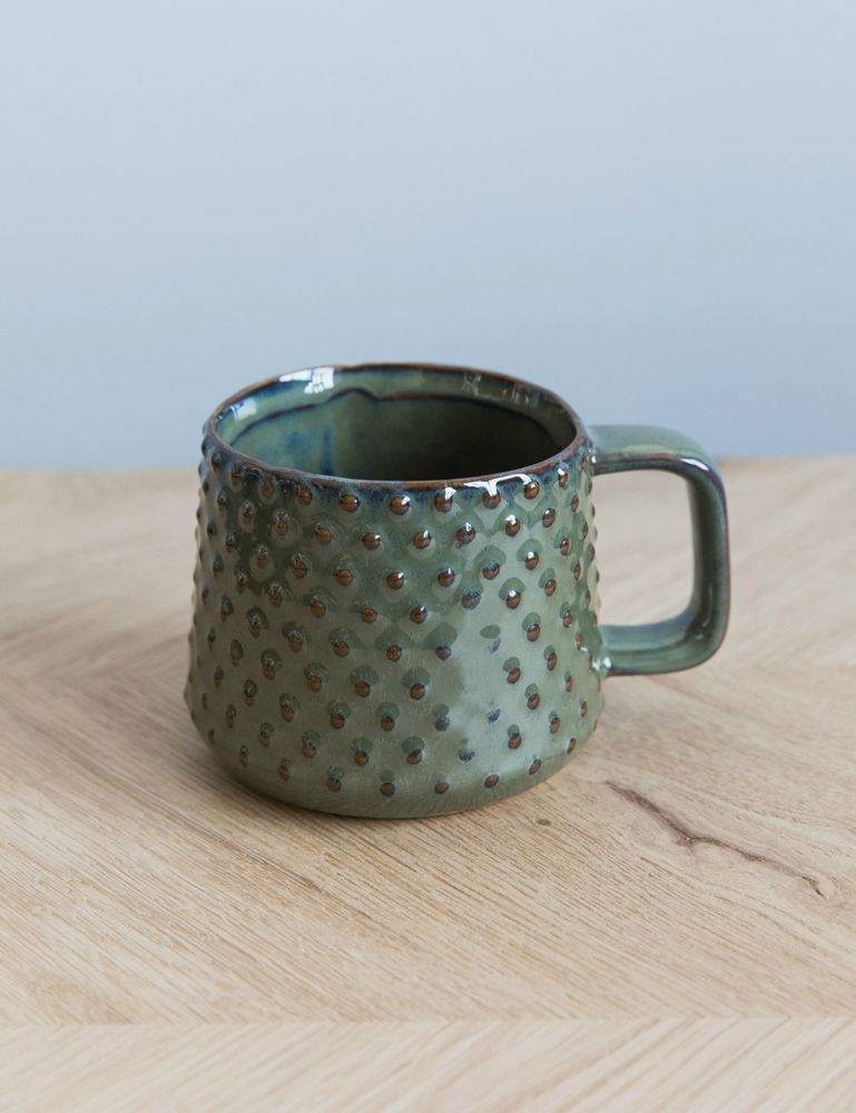 
Green Textured Mug