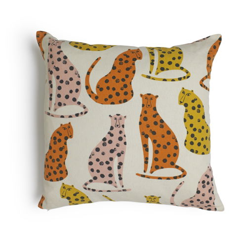 Habitat Global Cheetah Printed Cushion 43x43, £12