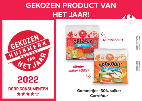 6 Carrefour-producten gekozen tot "Huismerk van het jaar 2022"