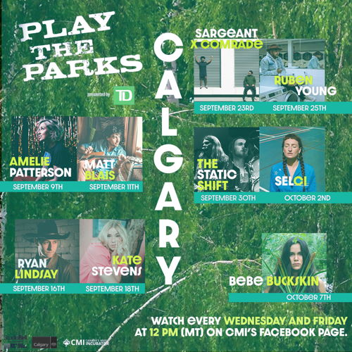 Play the Parks Calgary Schedule