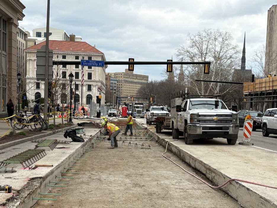 Roadwork Progresses Along Fifth Avenue