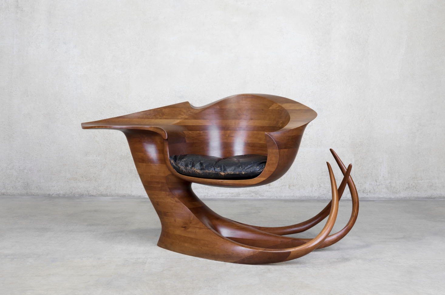 Squid Chair with Table, 1966 by Wendell Castle at Friedman Benda. Image courtesy of Daniel Kukla