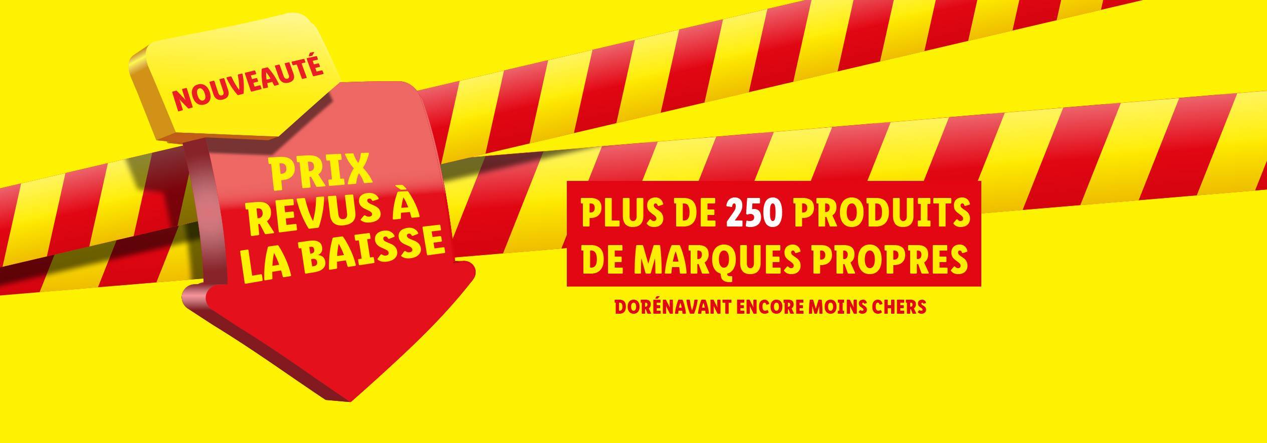 Lidl baisse le prix de 250 produits