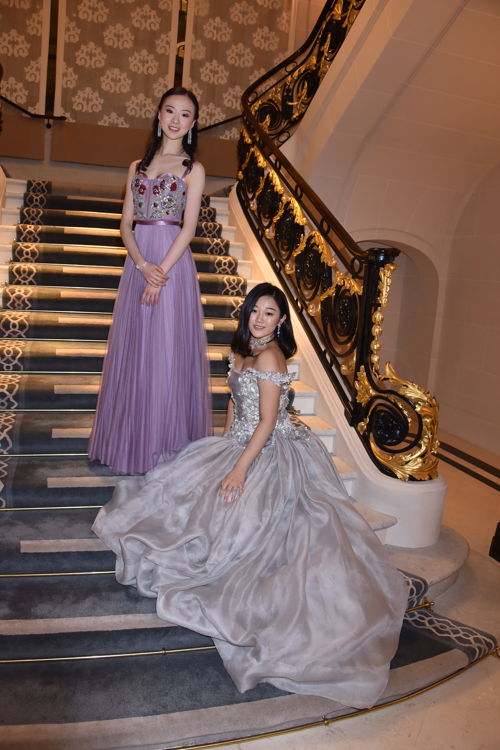 Yu Hang (in Alexander McQueen and jewelry by Payal New York) and Donna Yuan (in Guo Pei and jewerly by Payal New York), Photo by Jean Luce Huré